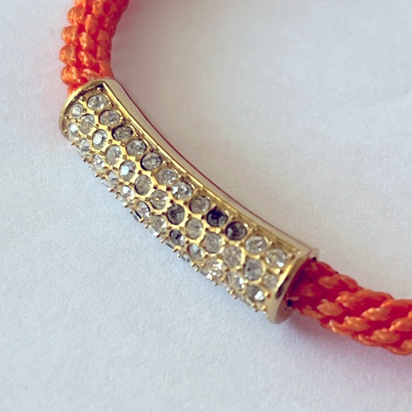 🧡 Michael Kors Macrame Friendship Gold Tone Bracelet - Picture 8 of 13